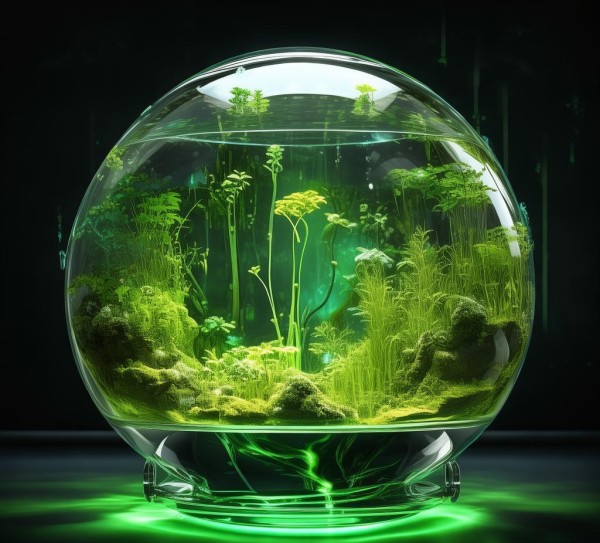 水族箱里的绿色星球,光合作速率的奇迹 水族箱里的绿色星球,光合作速率的奇迹