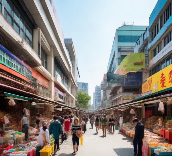 广州西部商贸城，商业活力与民生保障